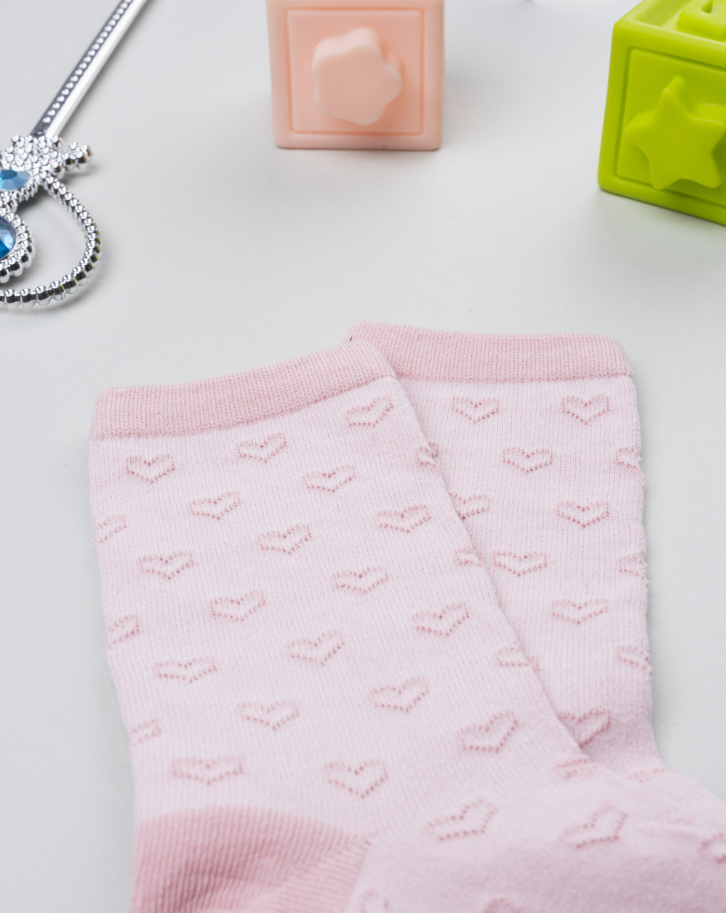 Gambaletto bambina rosa cuori