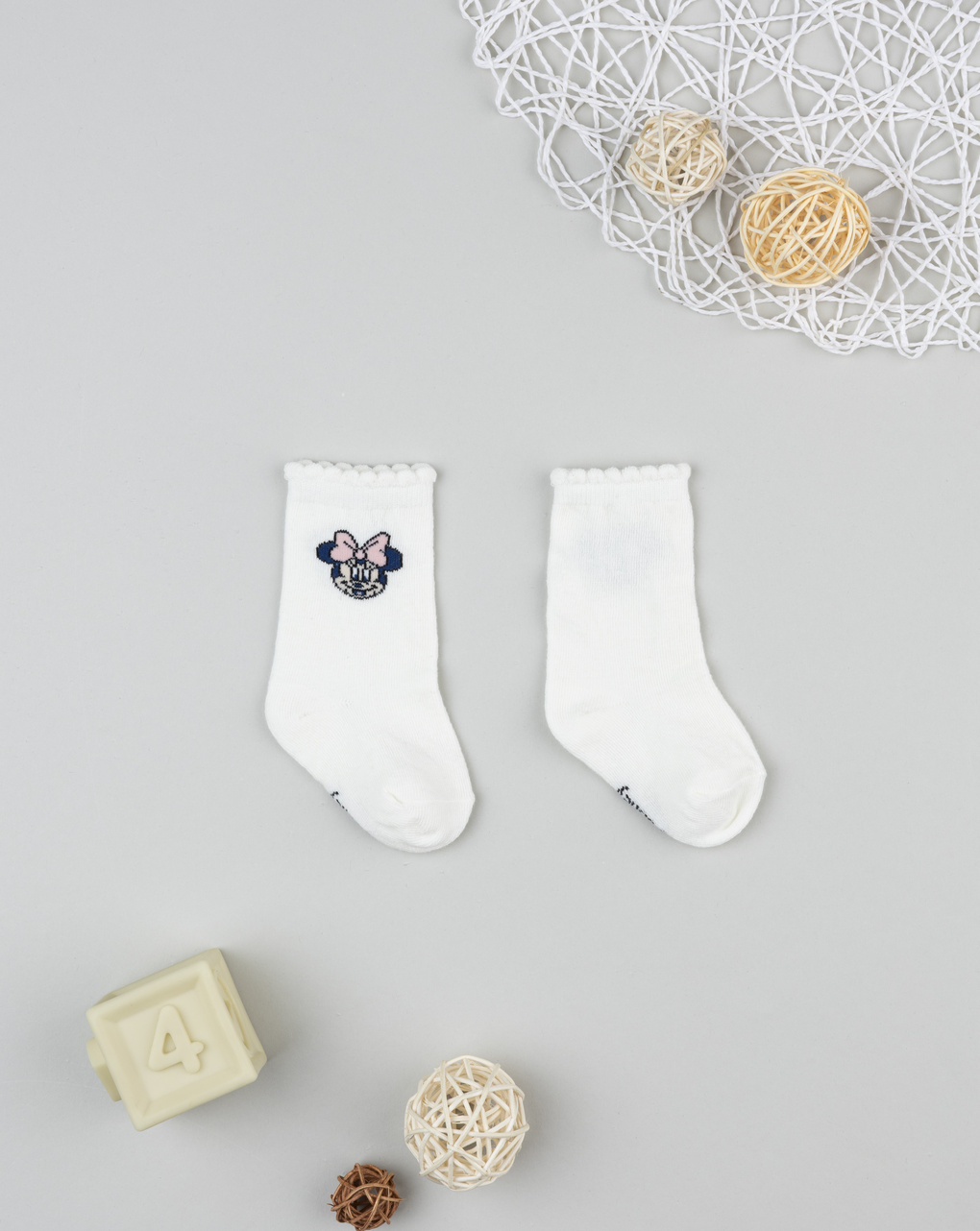 Gambaletto bimba bianco minnie