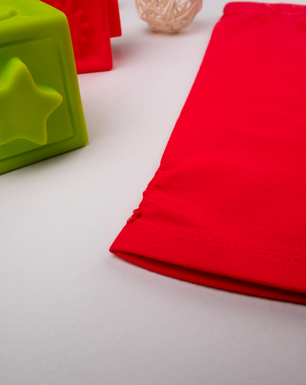 Leggings 3/4 bimba rosso