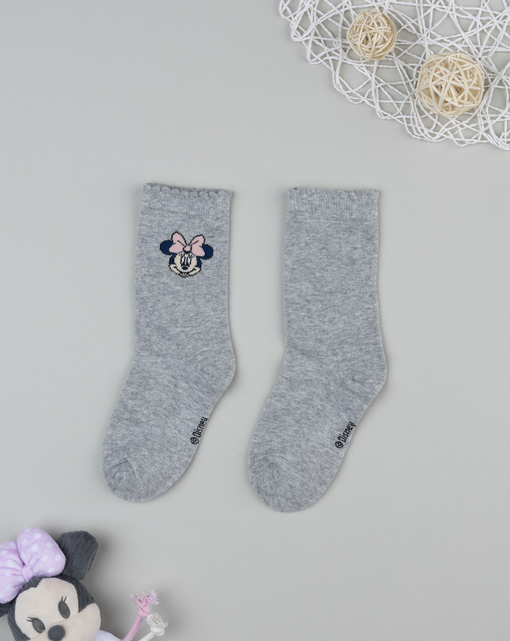 Gambaletto bimba grigio minnie