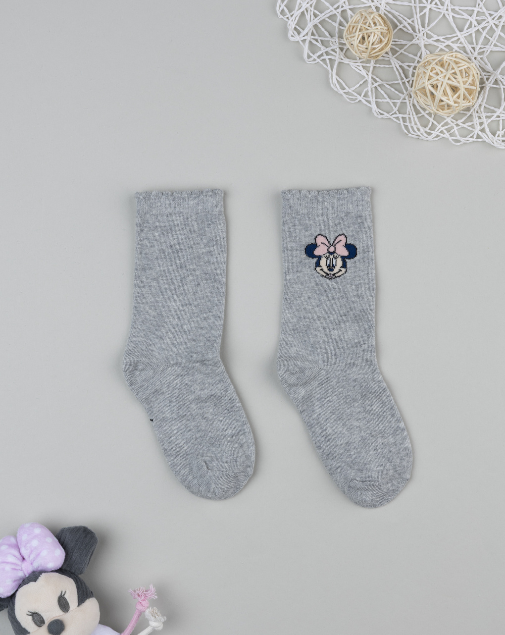 Gambaletto bimba grigio minnie