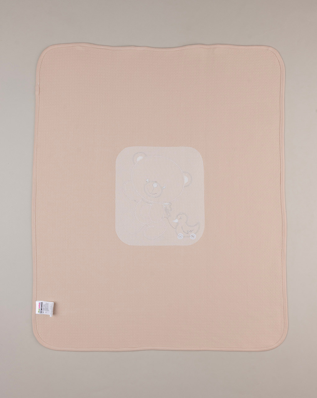 Coperta estiva per culla con ricamo