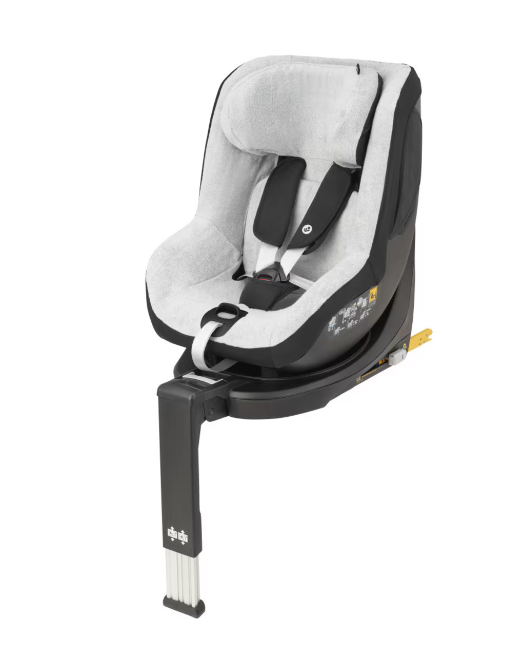 Fodera estiva per seggiolino auto  mica eco grey in cotone biologico - maxi-cosi