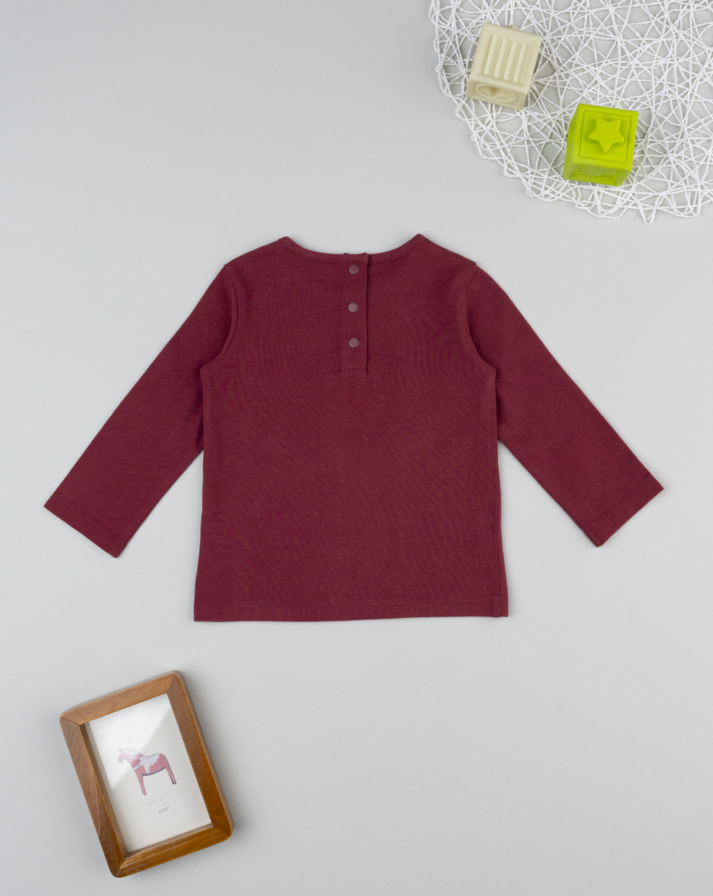 T-shirt bimba bordeaux stampa lady dog