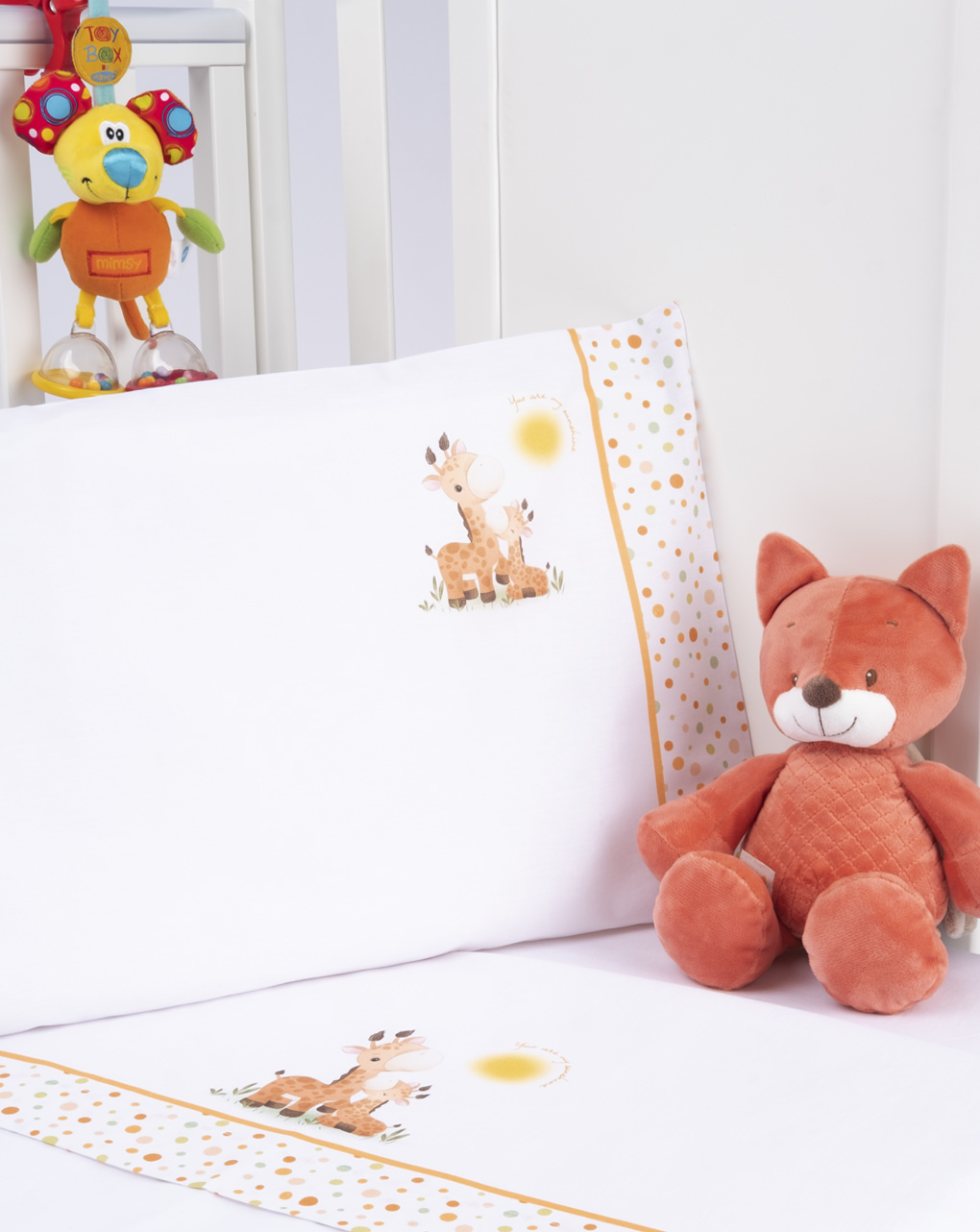 Completo lettino 3 pz unisex "giraffe"