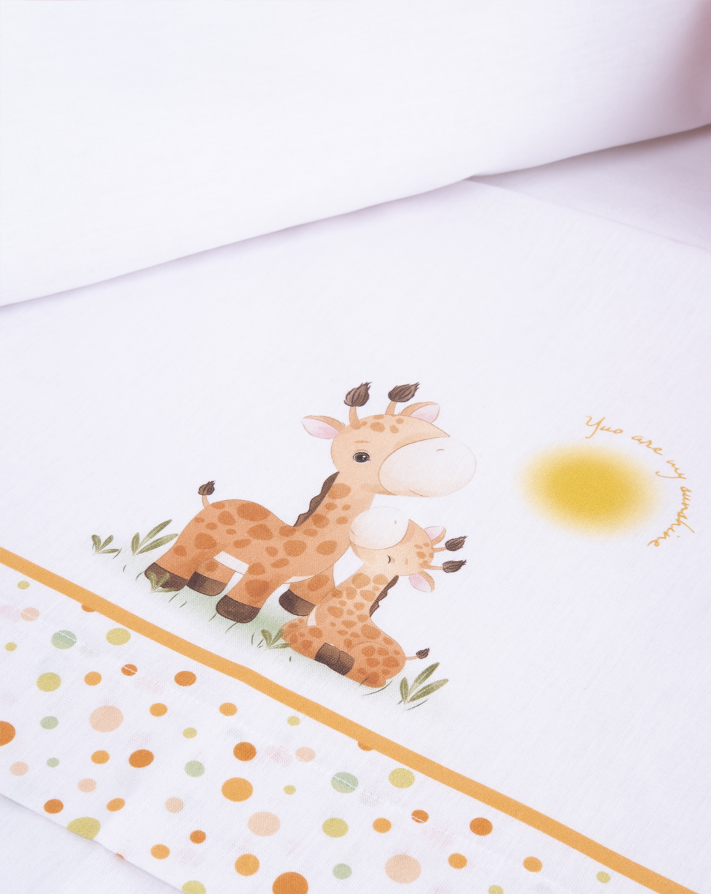 Completo lettino 3 pz unisex "giraffe"