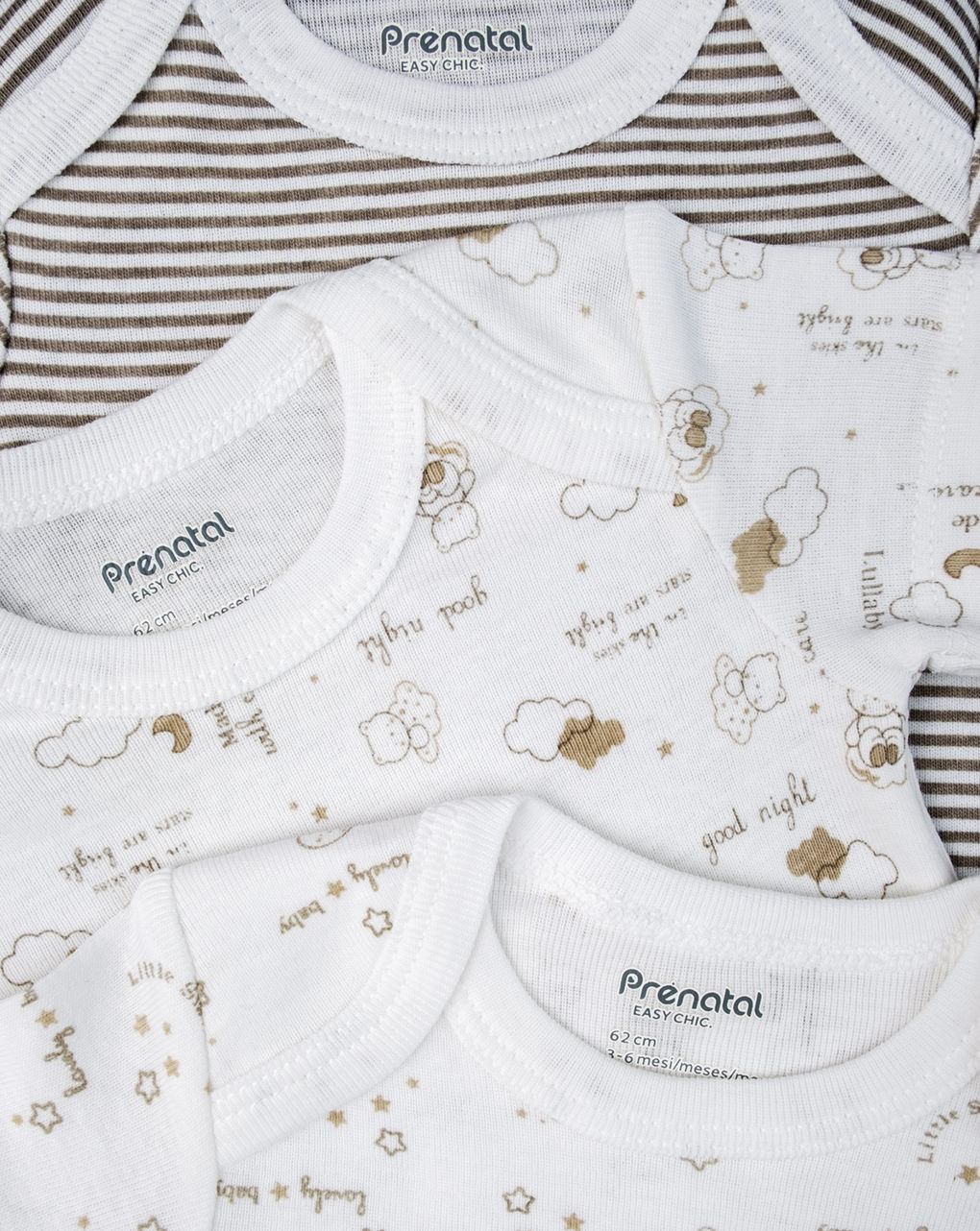 Pack 5 body short unisex "oro"