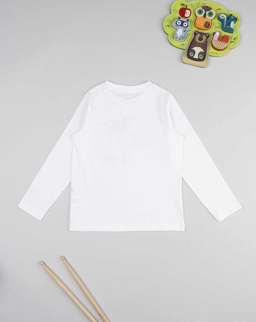 T-shirt bimbo bianca stampata