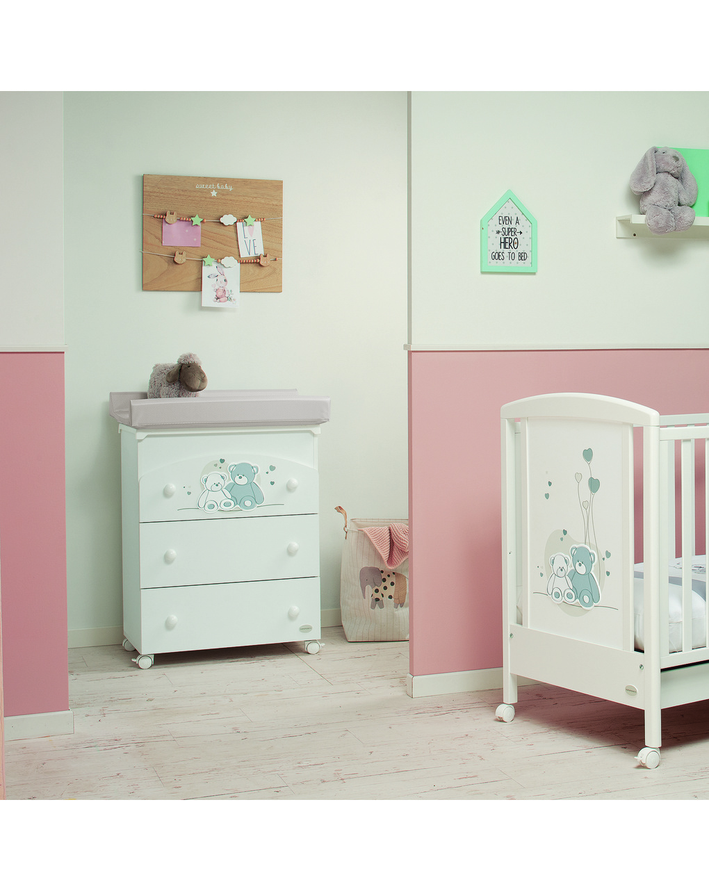 Bagnetto fasciatoio mascotte bianco di foppapedretti