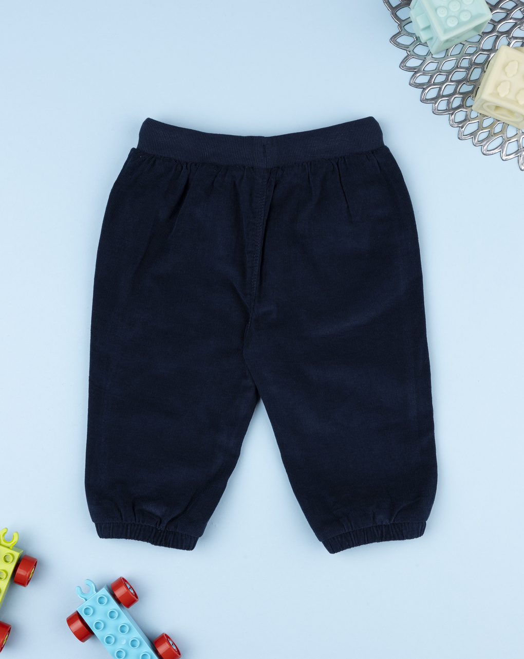 Pantaloni bimbo blu in felpa leggera