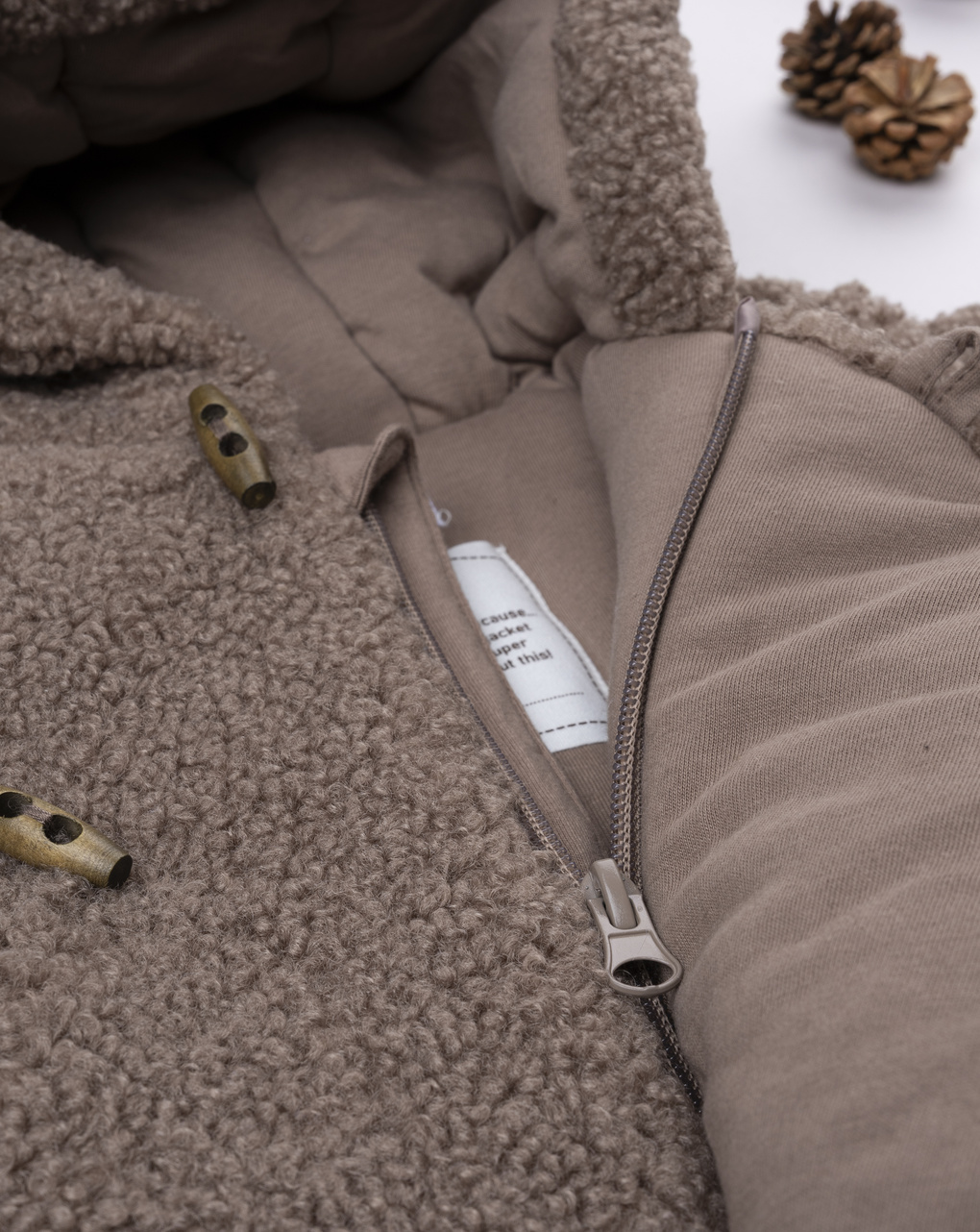 Giubbino bimbo marrone fake fur