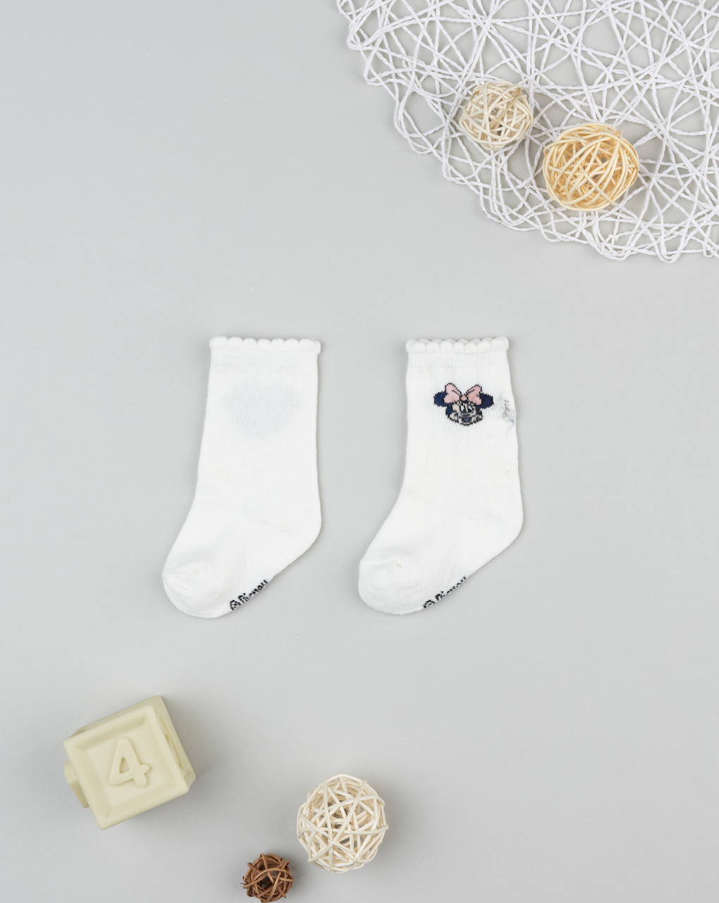 Gambaletto bimba bianco minnie