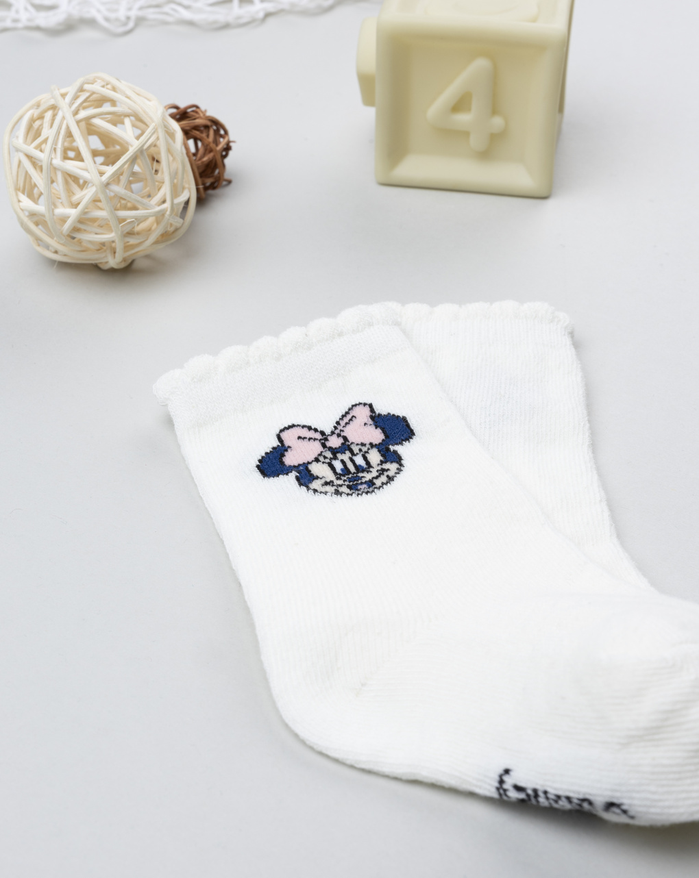 Gambaletto bimba bianco minnie