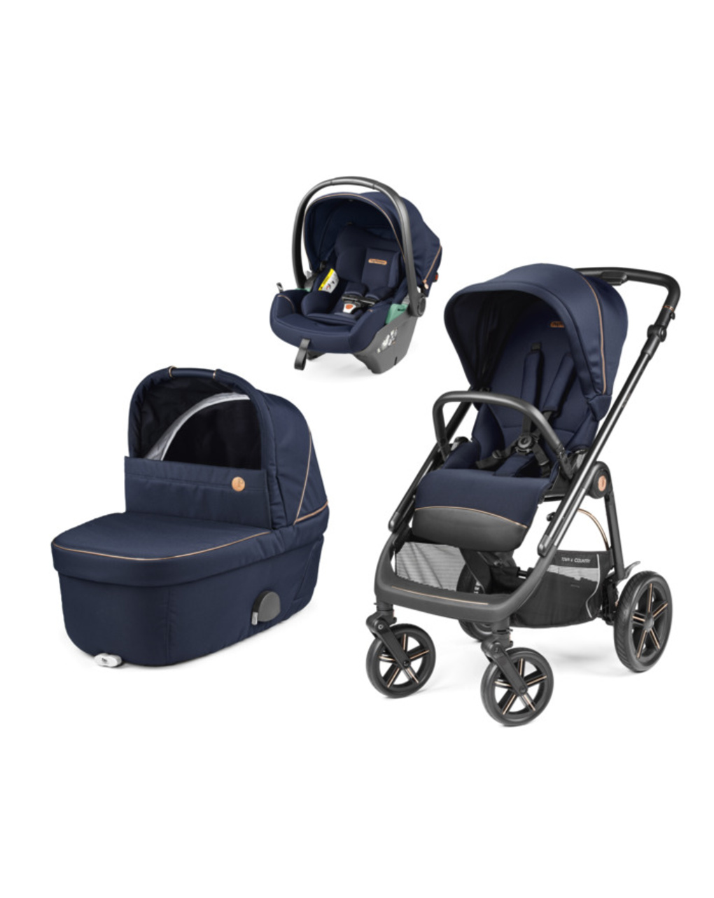 Trio veloce tc brio belvedere lounge - blue shine - peg perego