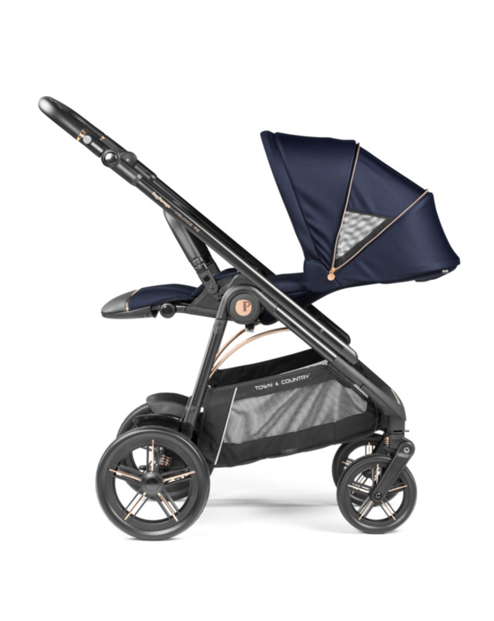 Trio veloce tc brio belvedere lounge - blue shine - peg perego
