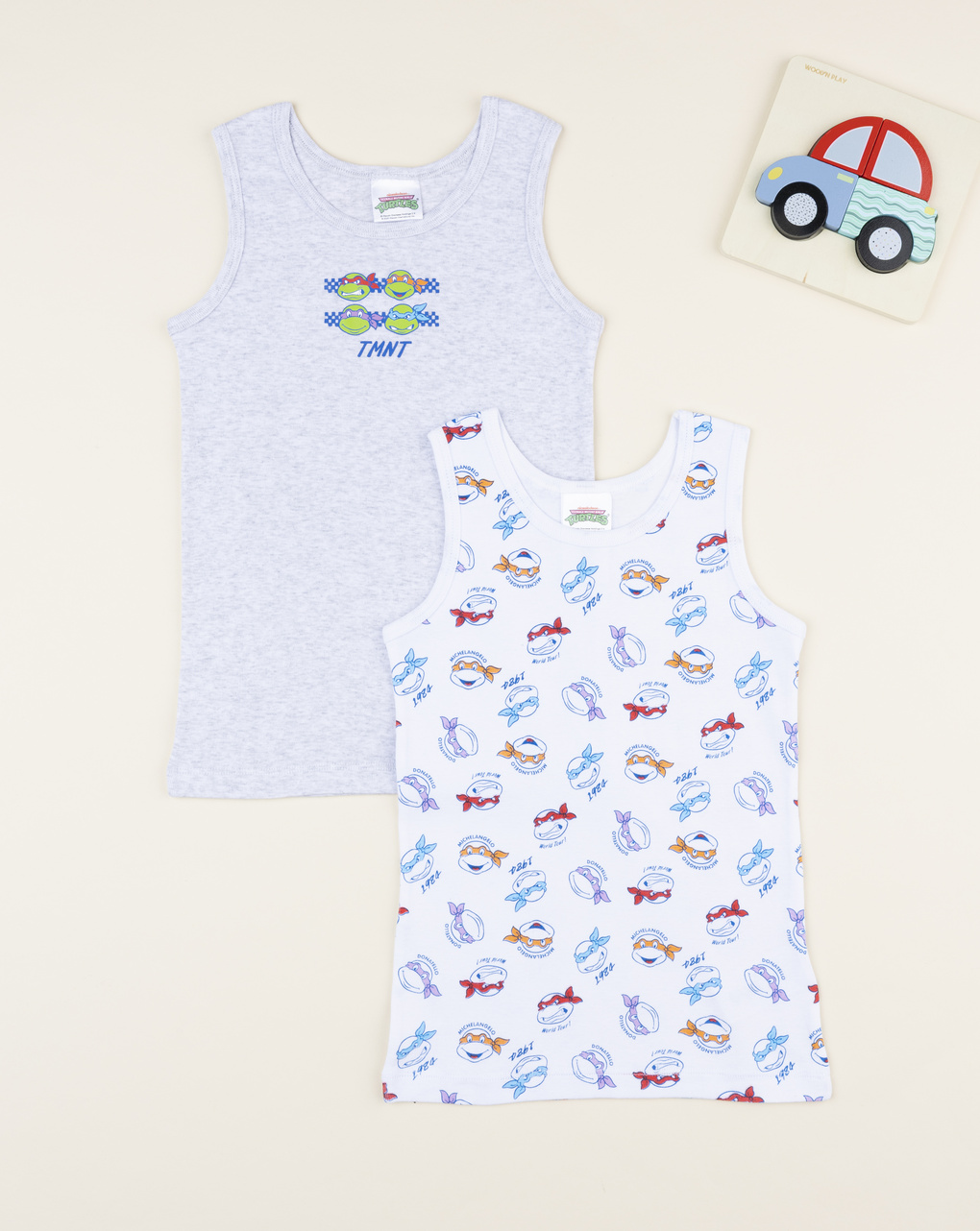 Pack 2 canotte bimbo tartarughe ninja