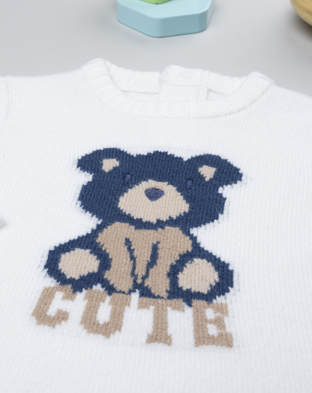 Maglia bimbo bianca teddy