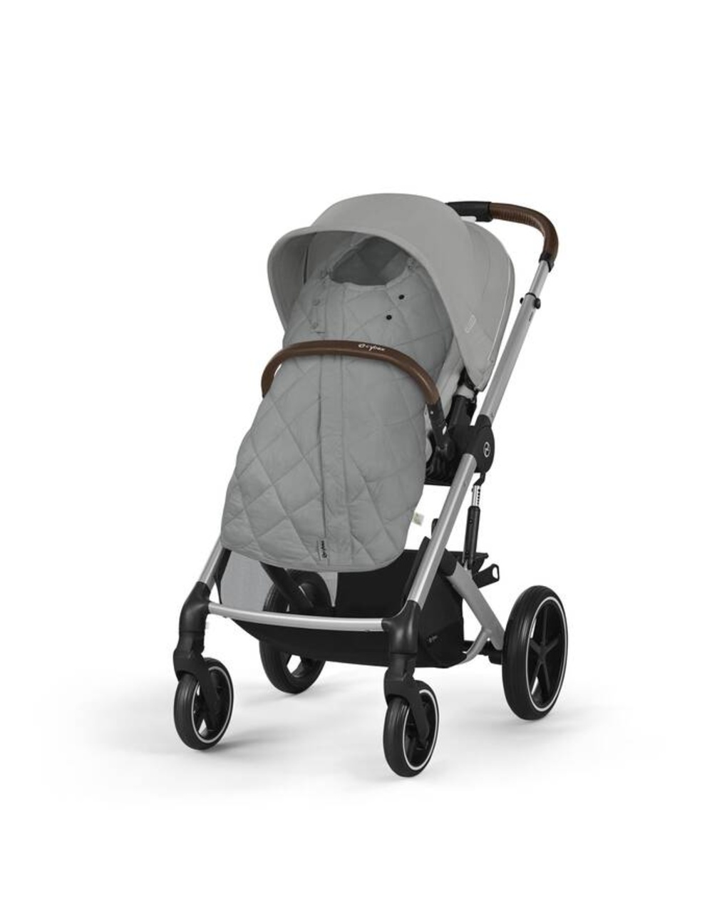 Sacco coprigambe snøgga 2 stone grey mid grey - cybex