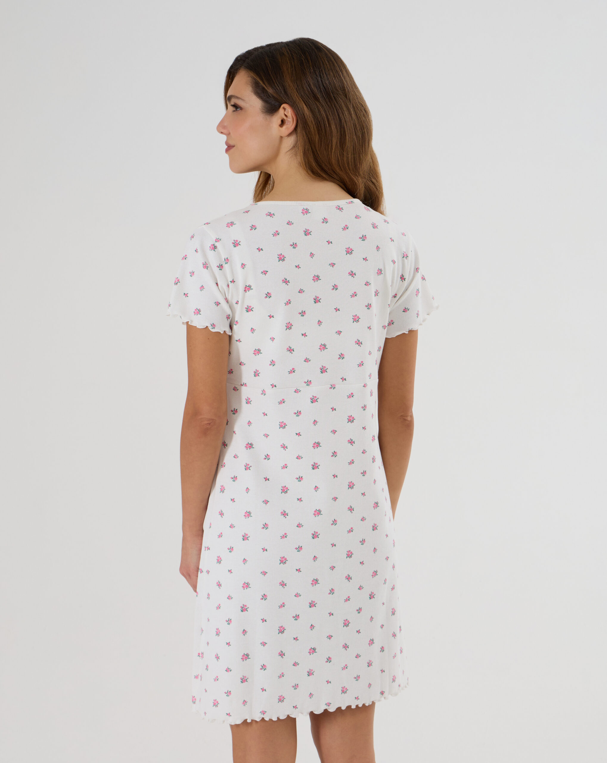 Camicia da notte premaman fiori allover