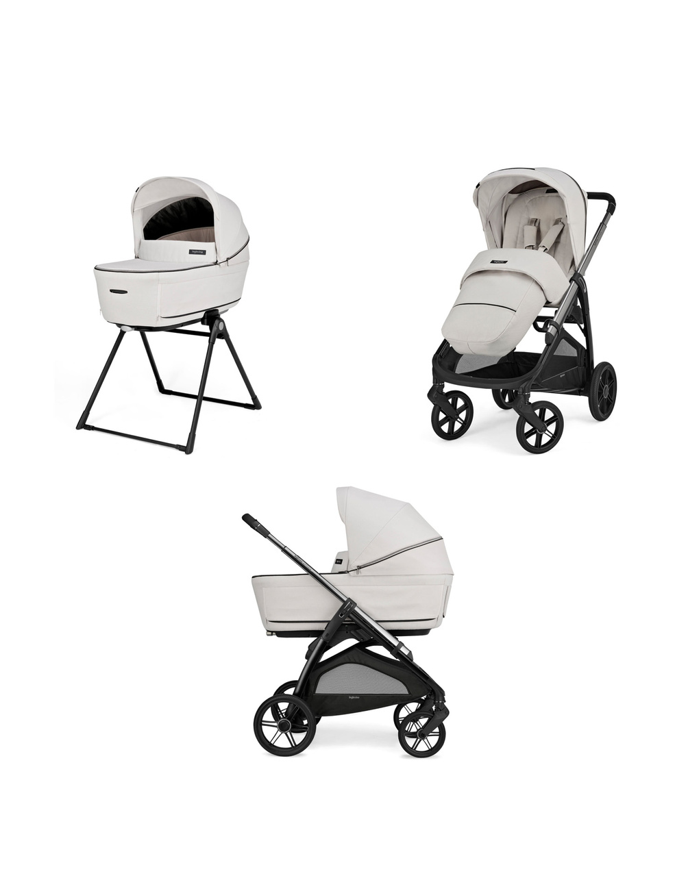 Sistema modulare aptica duo colore opal ivory con telaio litio - inglesina