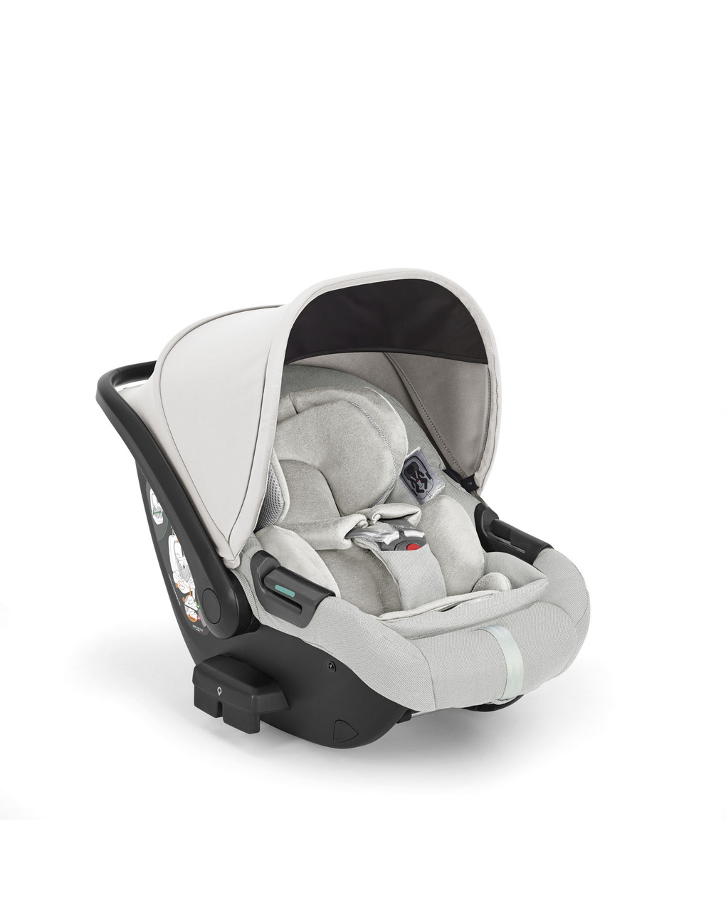 Sistema modulare aptica system quattro colore opal ivory con telaio litio e seggiolino auto darwin infant recline - inglesina