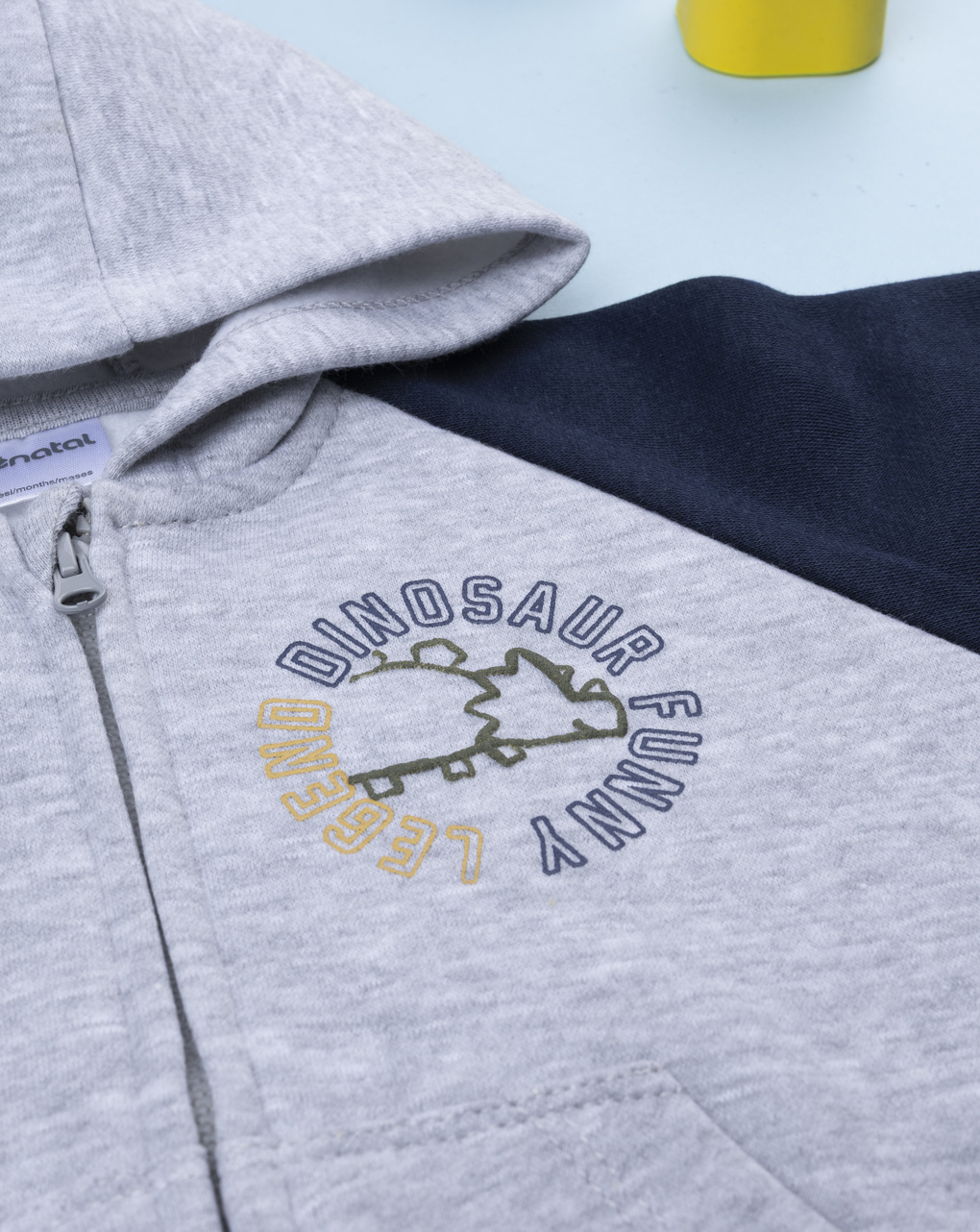 Felpa bimbo grigio/blu