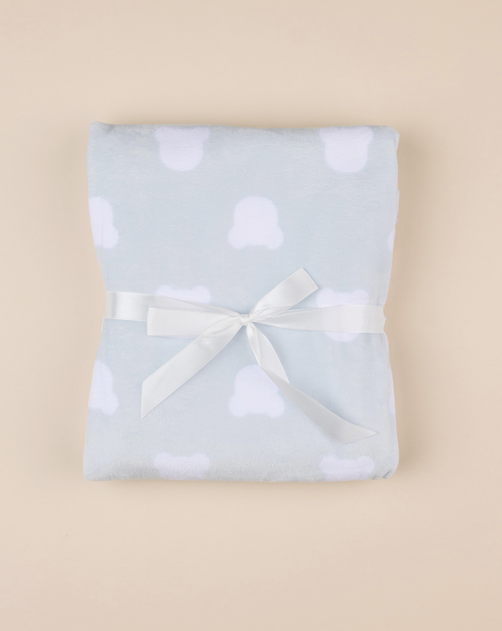 Coperta culla pile bimbo azzurra