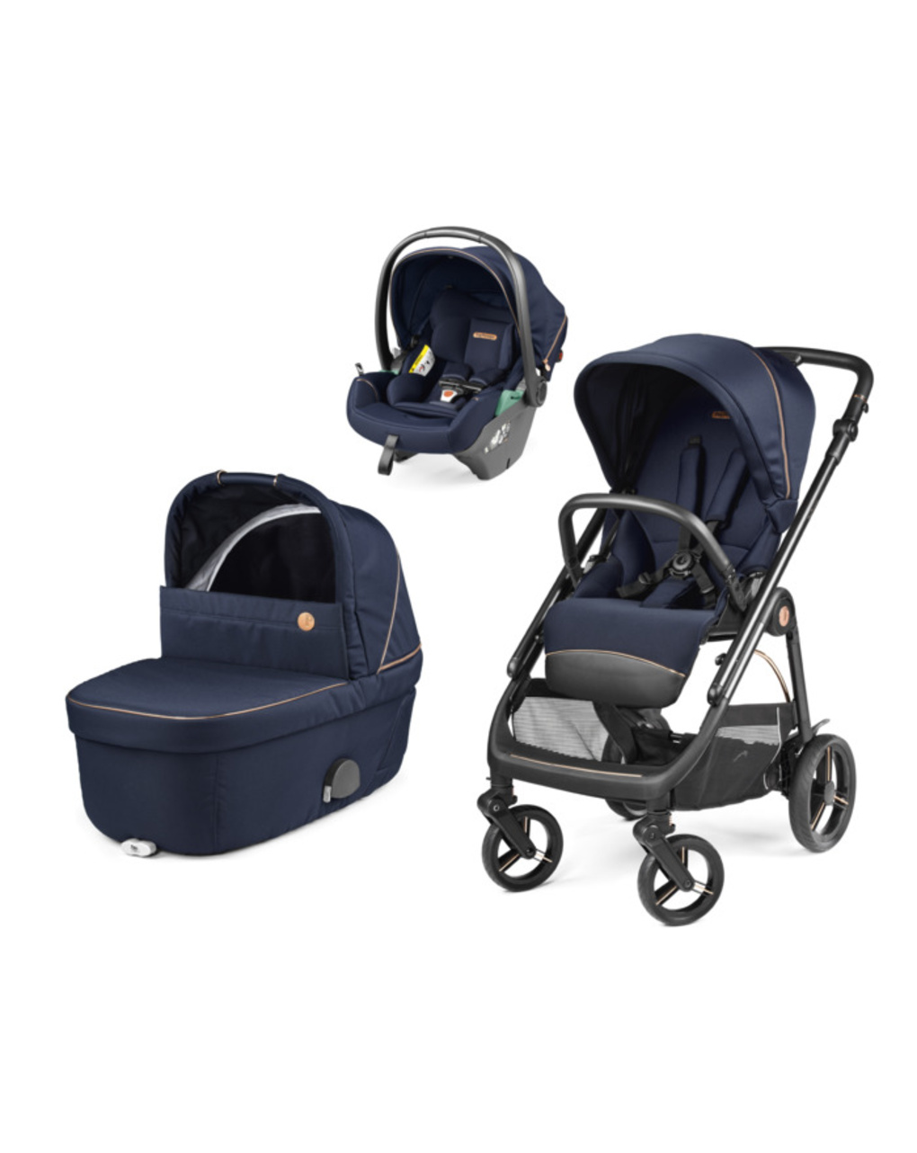 Trio veloce brio belvedere lounge - blue shine - peg perego