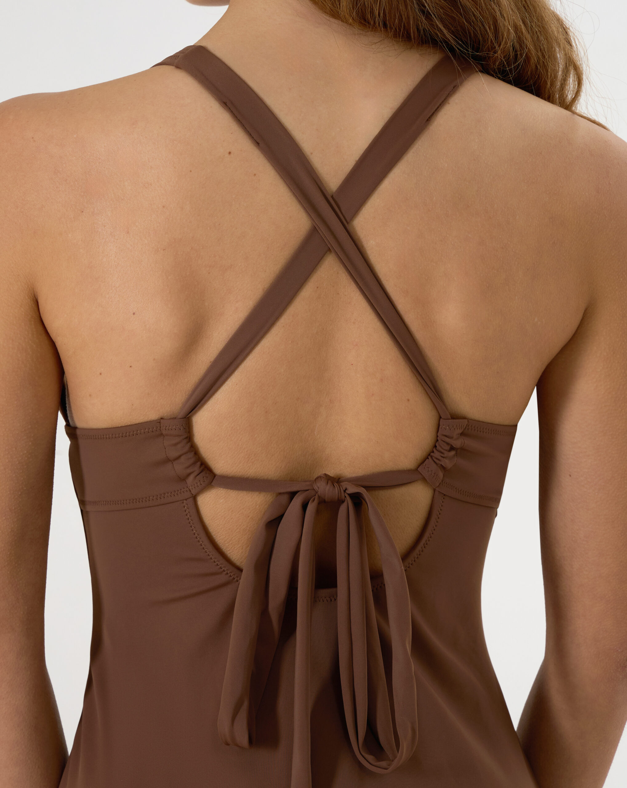 Costume intero premaman marrone