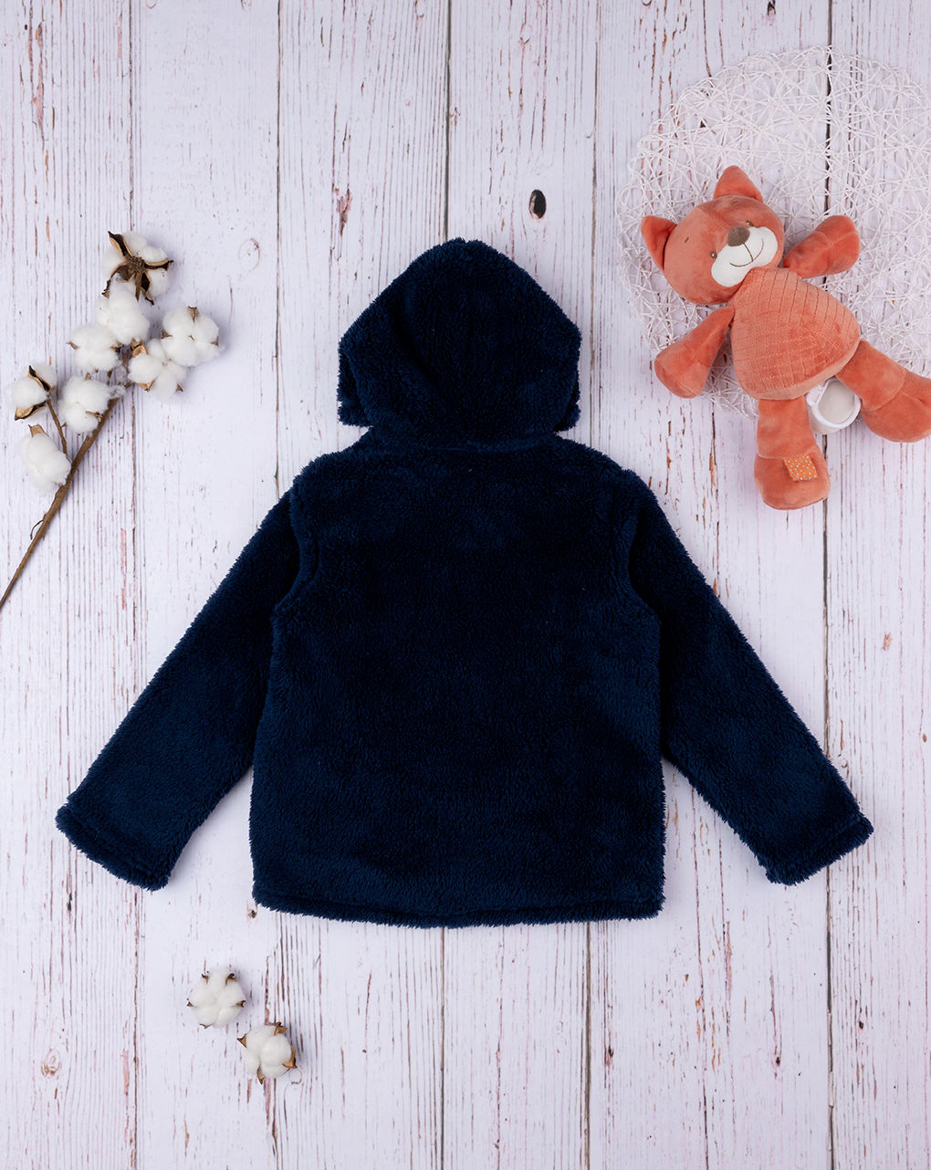 Giacca bimbo in pile blu