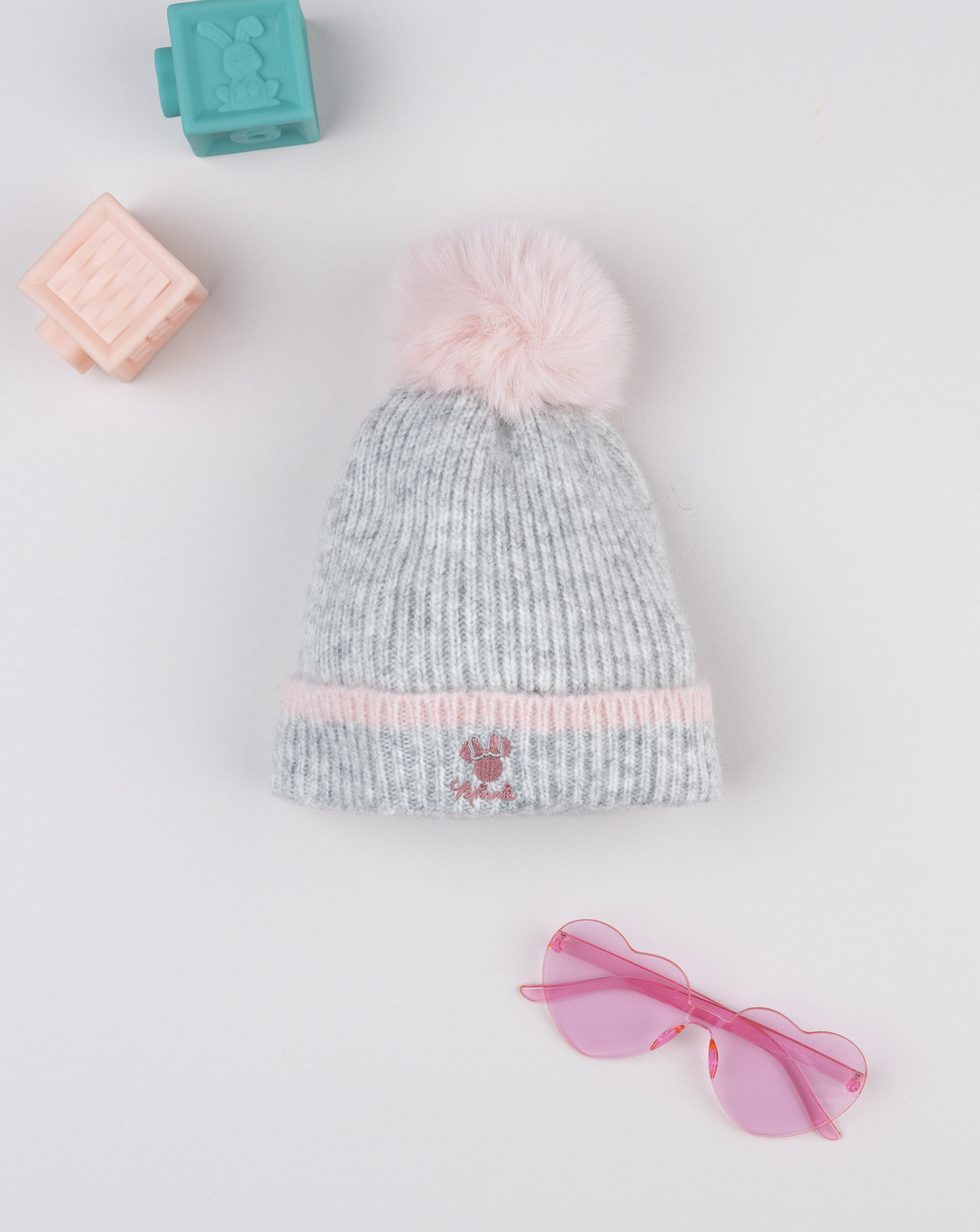 Berretto pon pon bambina disney minnie