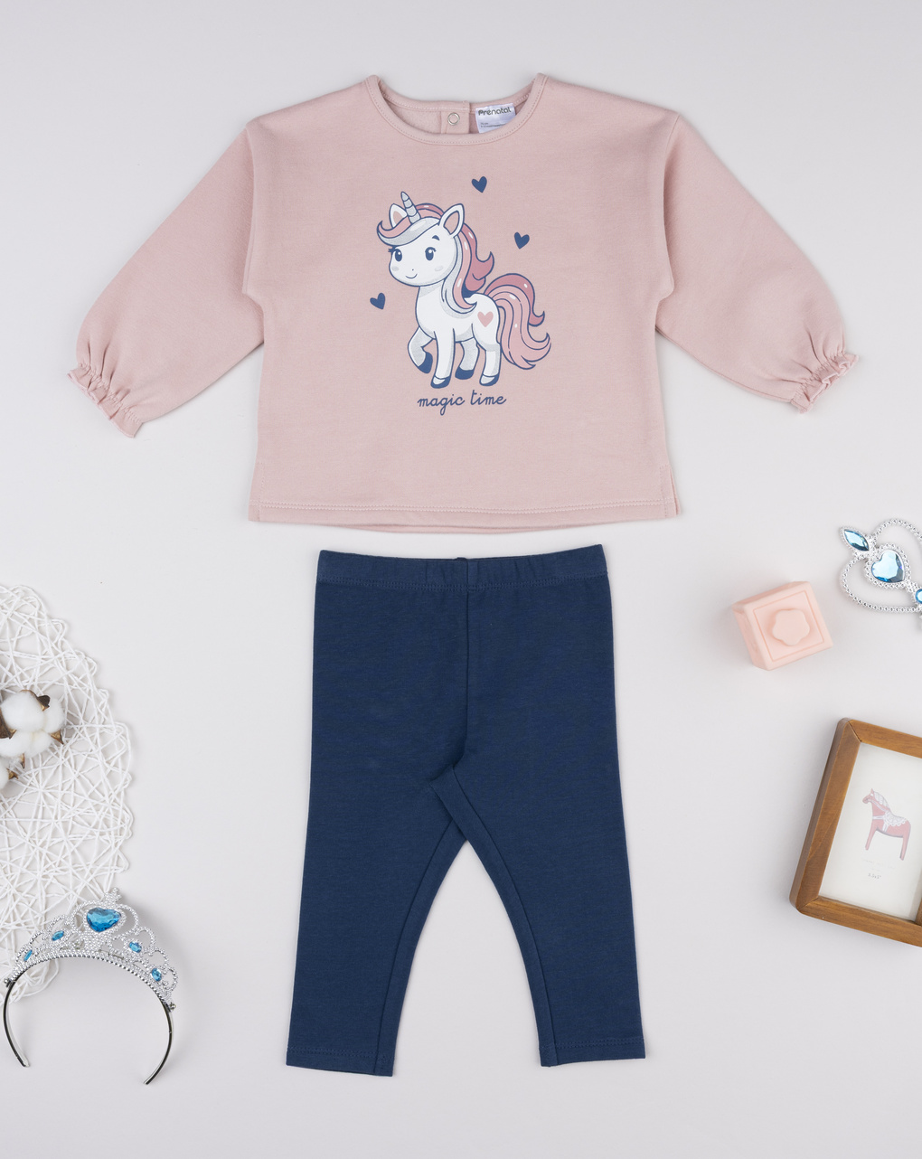 Completo jogging bimba rosa/blu