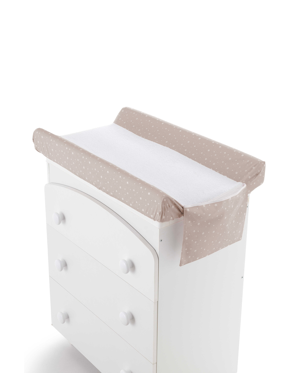 Coprifasciatoio spugna stelline tortora - giordani