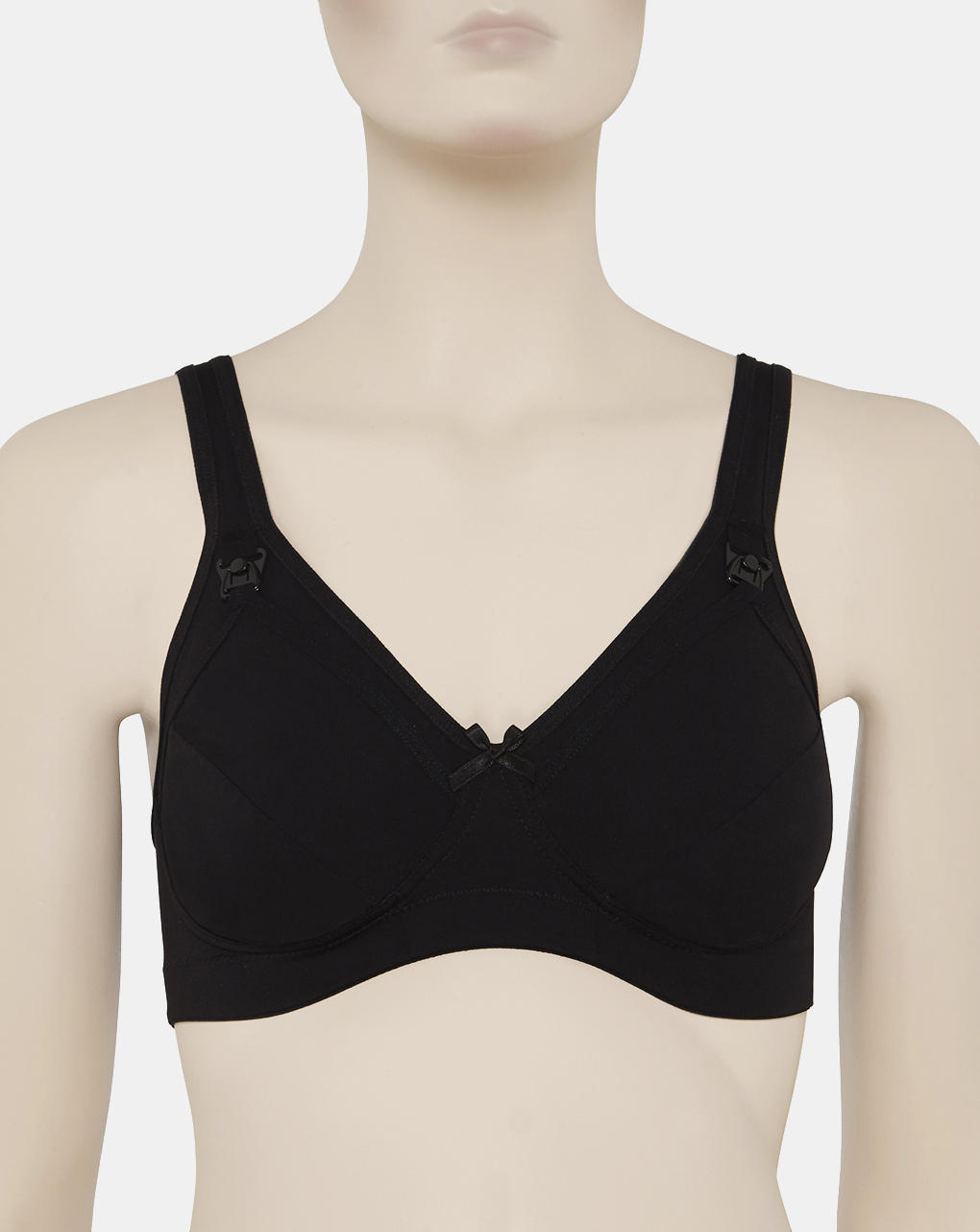 Reggiseno allattamento microfibra nero coppa e