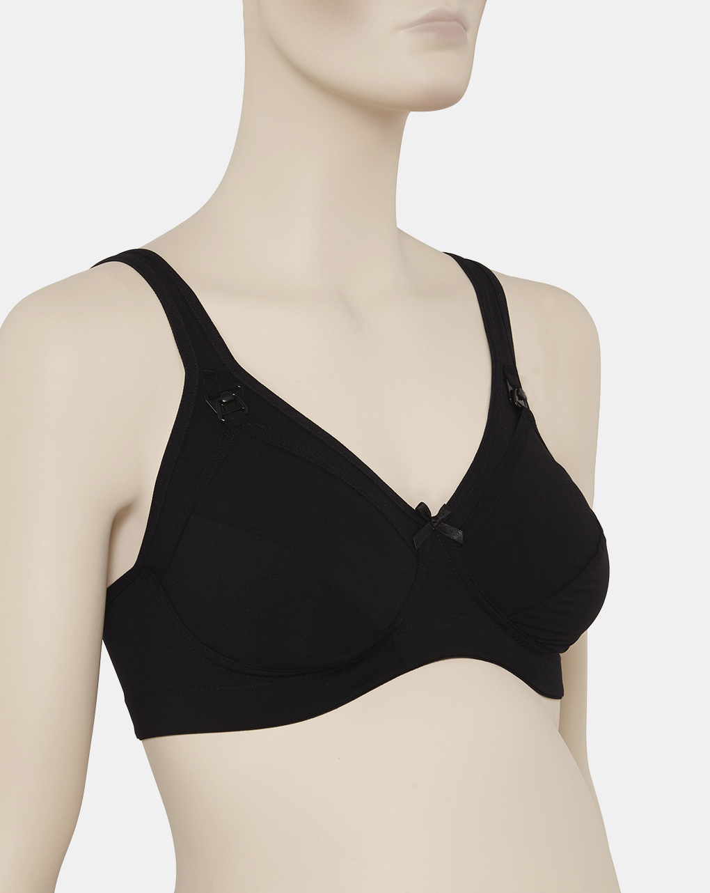 Reggiseno allattamento microfibra nero coppa e