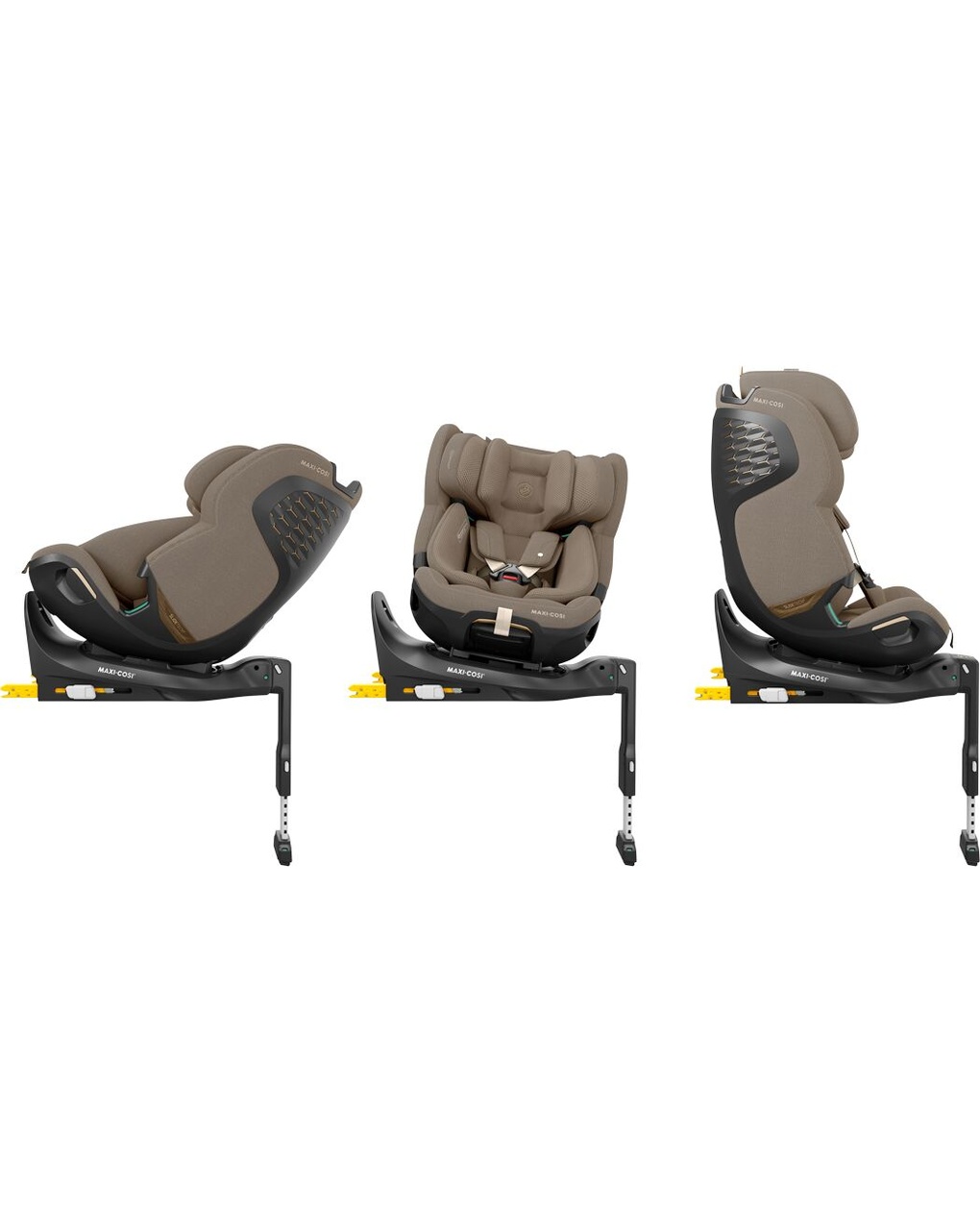 Seggiolino auto evolutivo emerald 360 pro authentic truffle 40-150cm (base integrata) - maxi cosi