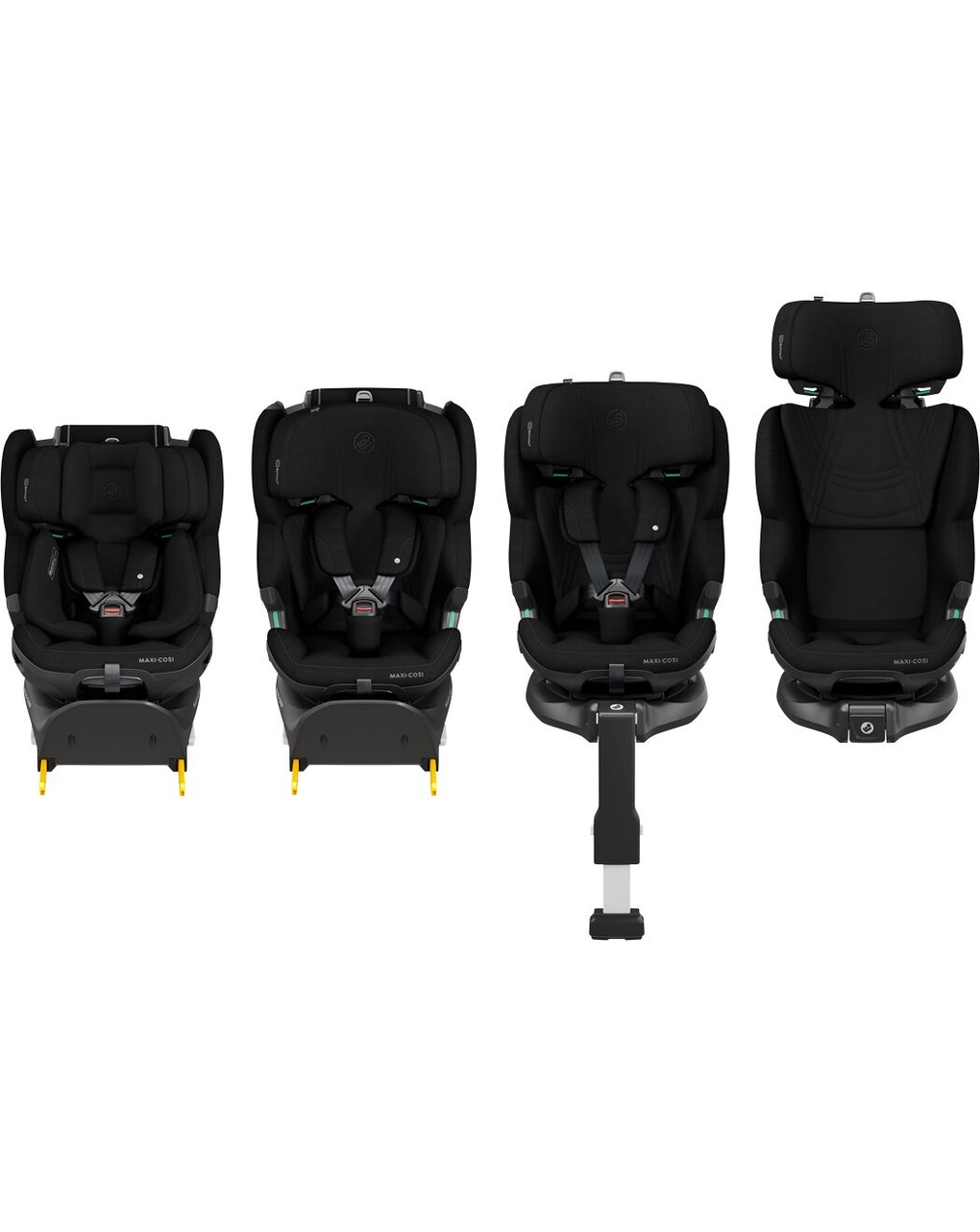 Seggiolino auto evolutivo emerald 360 pro authentic black 40-150cm (base integrata) - maxi cosi