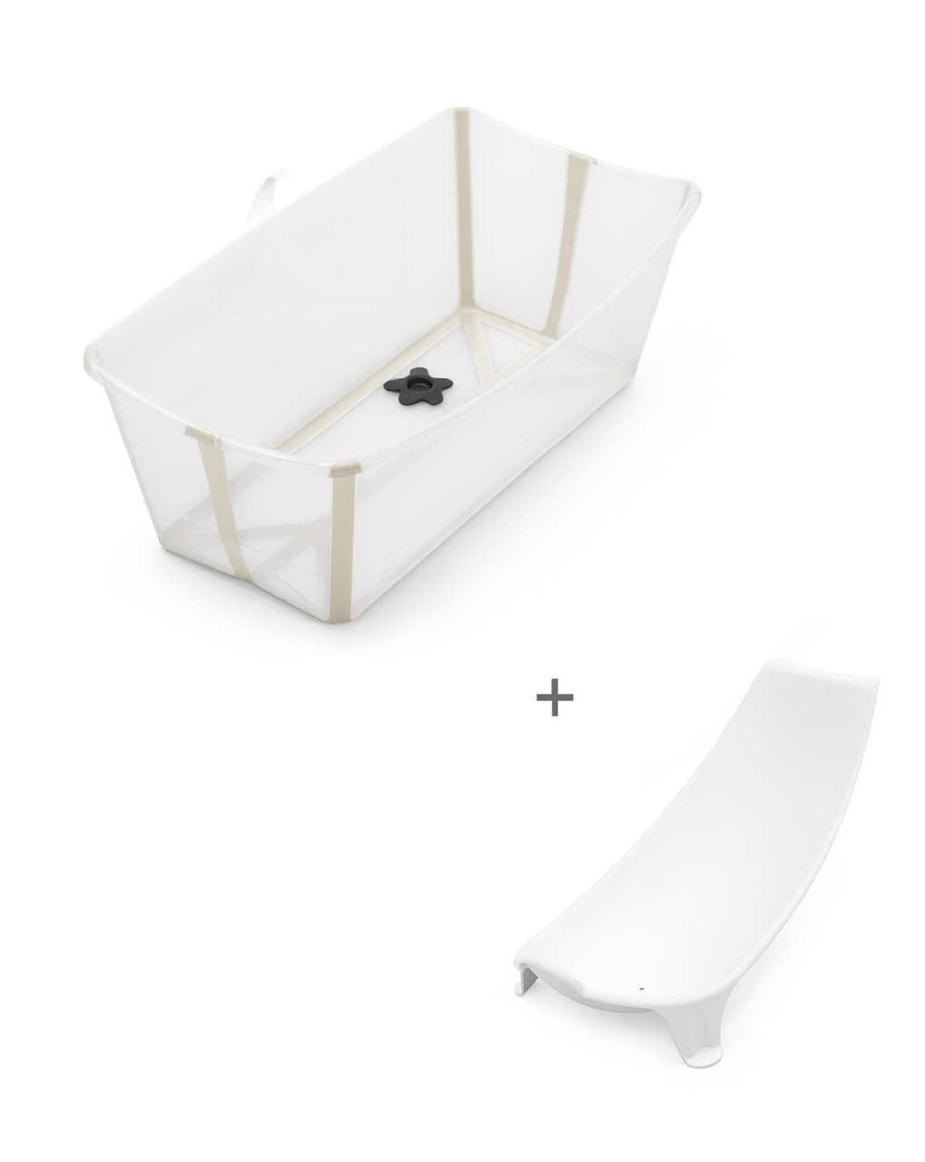 Vaschetta pieghevole flexi bath® bundle sandy beige - stokke®