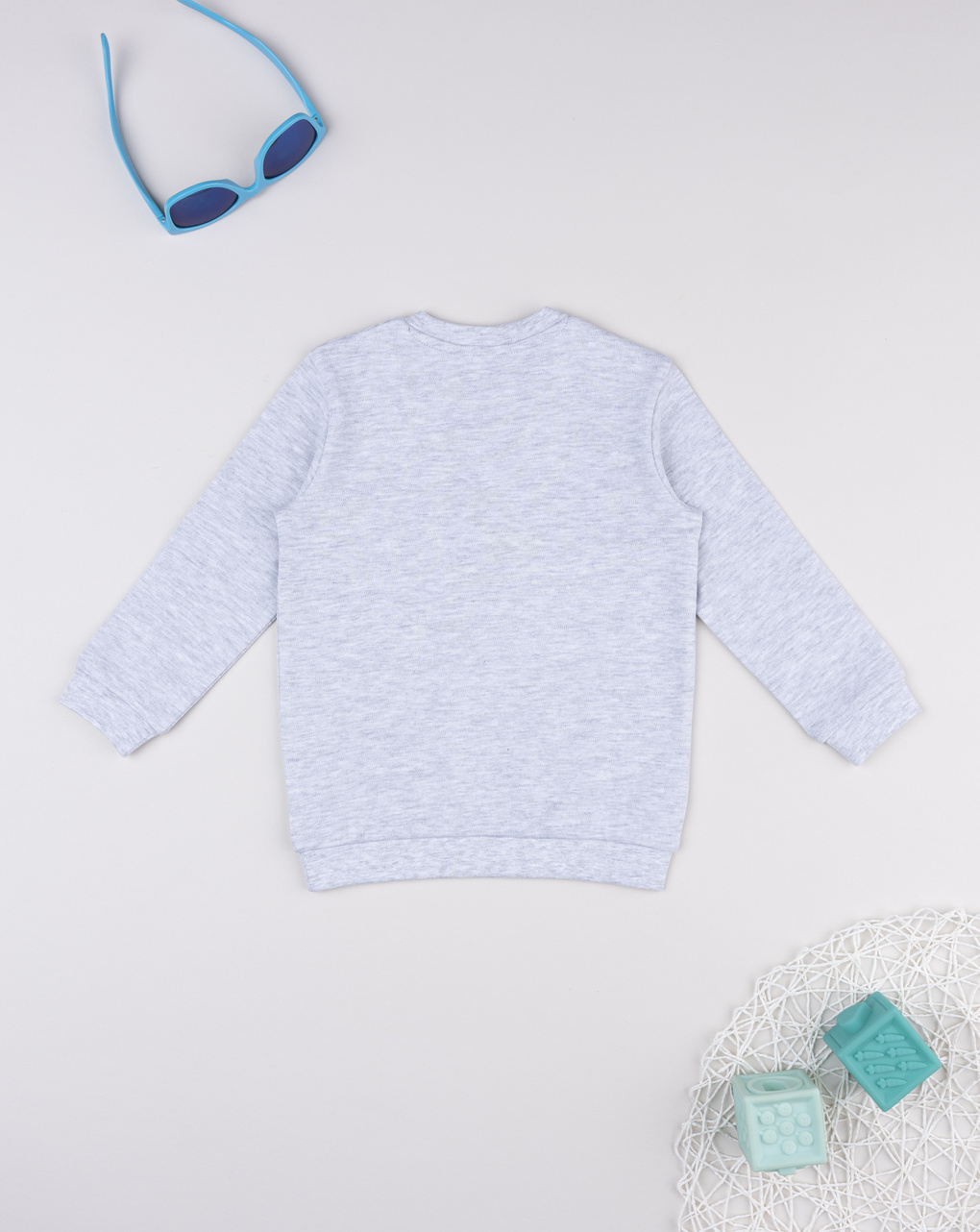 Maglia pigiama bimbo grigio stampa