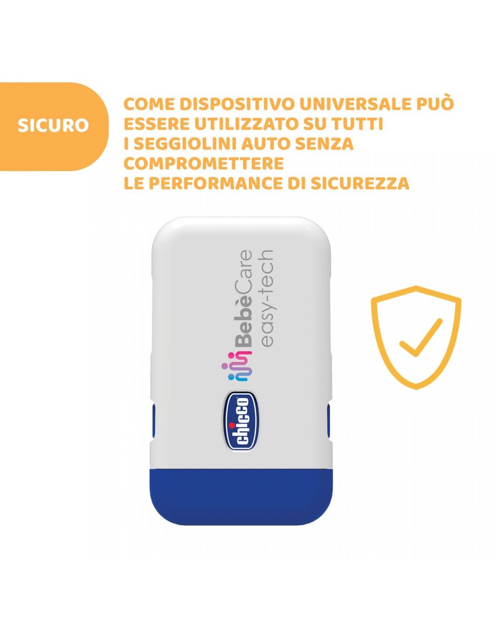 Sistema anti abbandono universale bebècare easy-tec - chicco