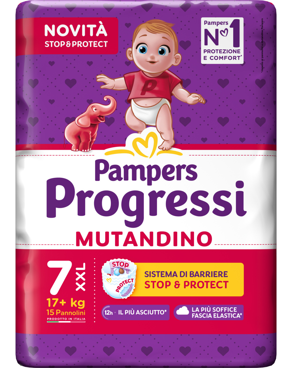 Pannolini progressi mutandino xxl 15 pezzi - pampers