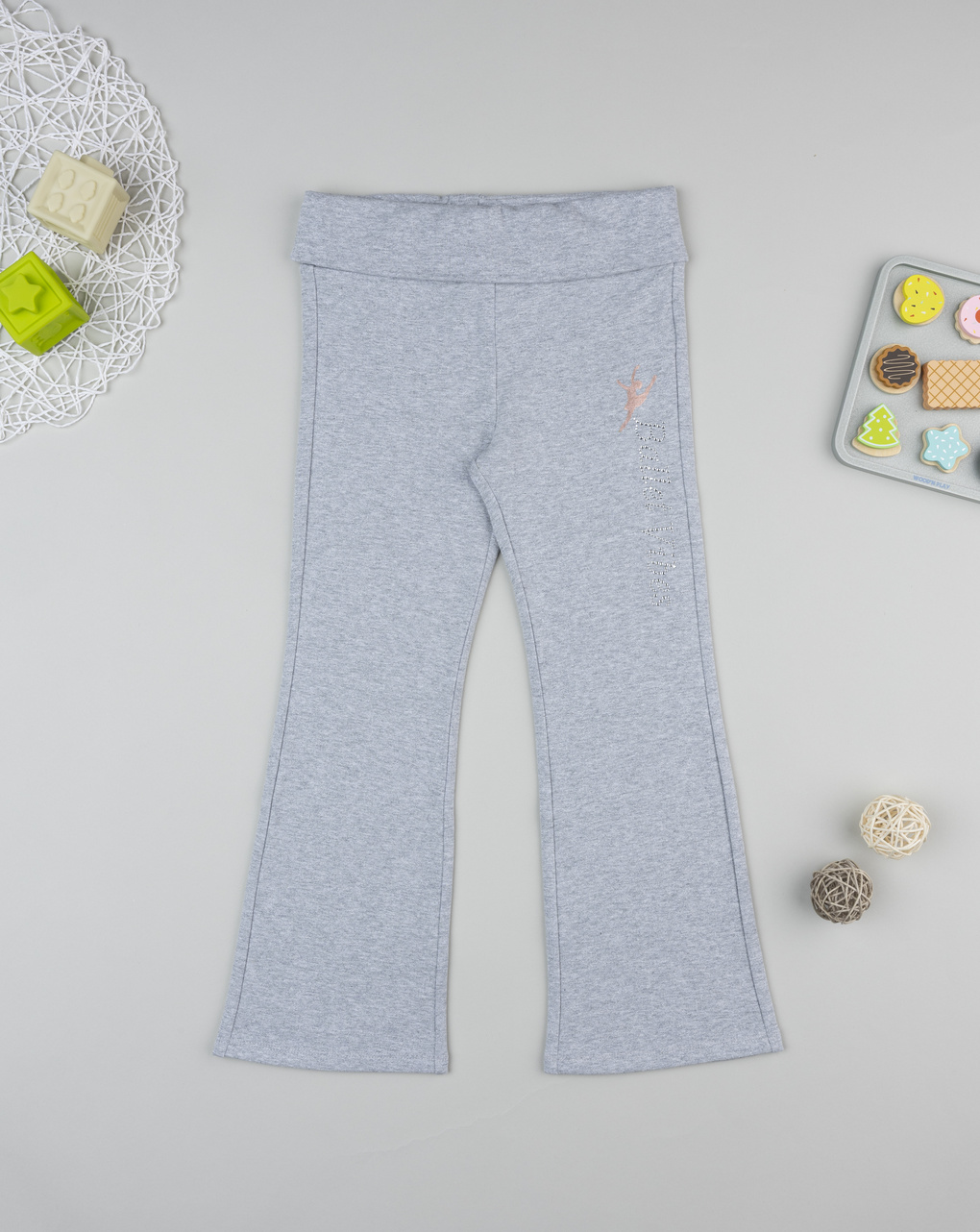 Pantalone bambina grigio ballerina