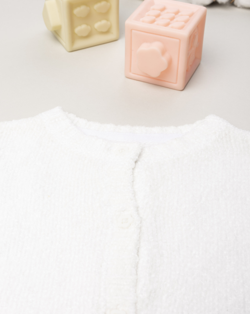 Cardigan bimba bianco