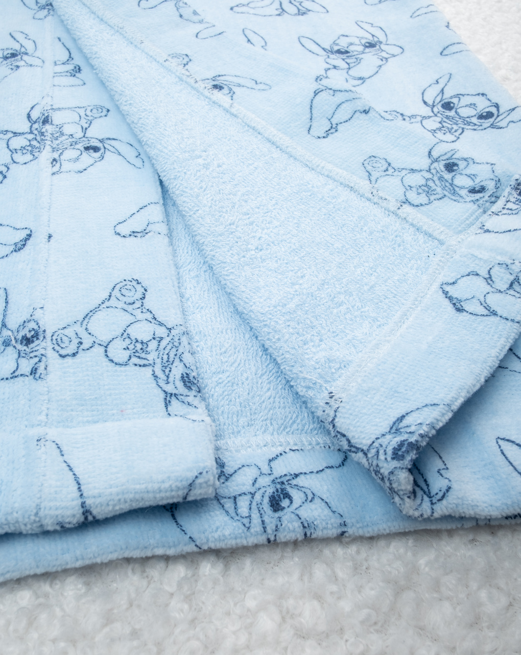 Accappatoio bimbo ciniglia stitch