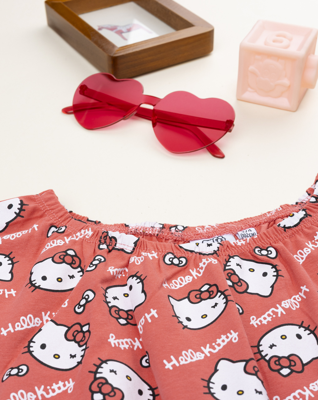 Jumpsuit bambina hello kitty corallo