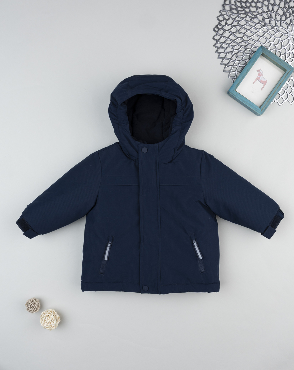 Piumino doppio bimbo blu