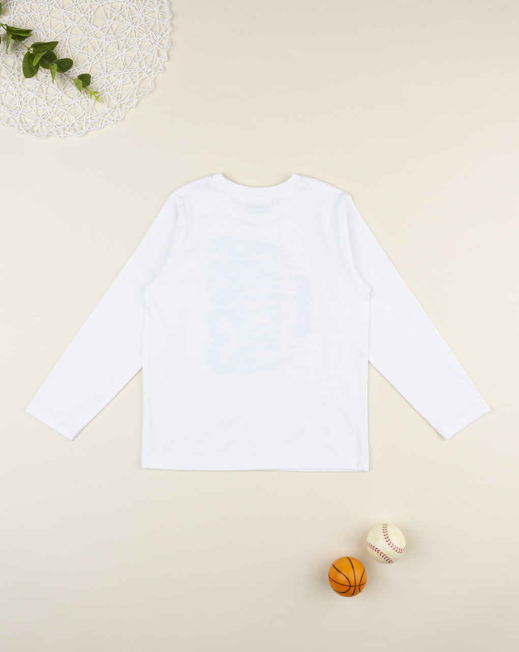 T-shirt bambino bianca stampata