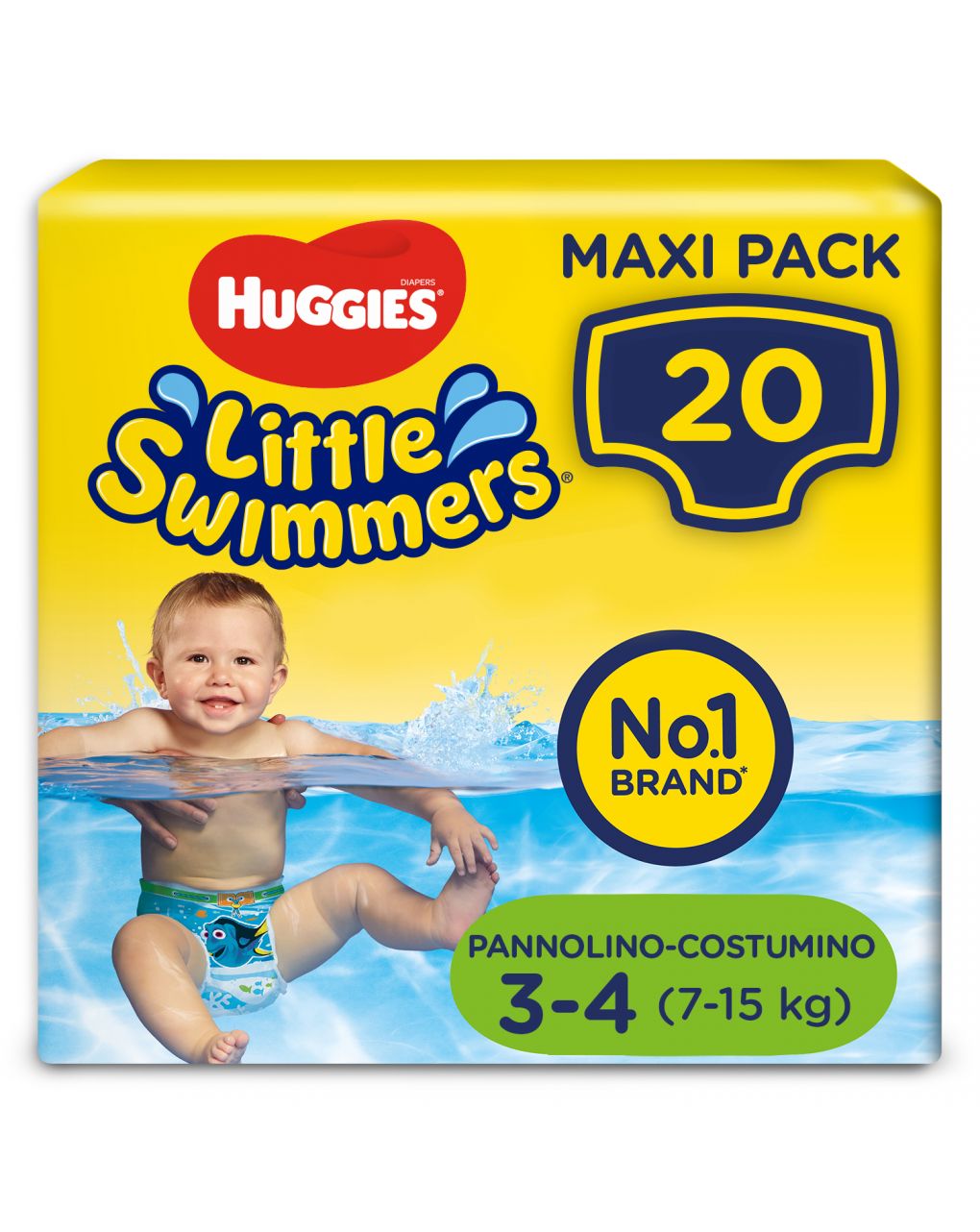 Huggies – little swimmers pacco doppio tg. 3-4 (20 pz)