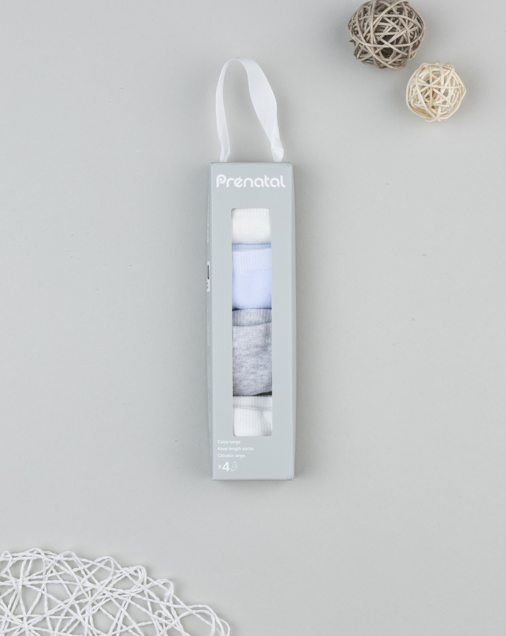 Pack 4 calze bimbo multicolor