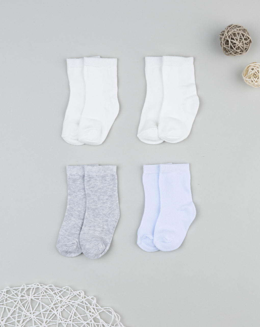 Pack 4 calze bimbo multicolor